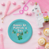 シャムロモダンッククローバーハッピーセントパトリックの日 ペーパープレート (パーティー)