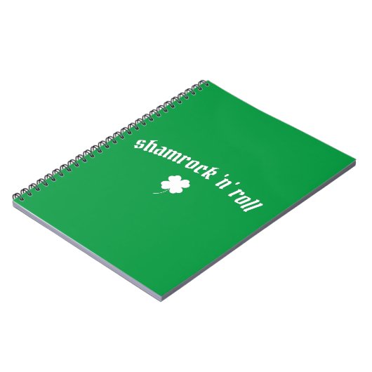 シャムロ転がックの聖パトリックの日 ノートブック (左側)