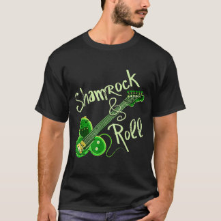 シャムロ転がックアイルランドクローバーギターSt patricksダ Tシャツ