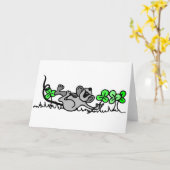 シャムロ遊ックのネズミ カード (黄色い花)