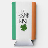 シャムロ食べックドリンクとベアイリッシュ国旗 スリム缶クーラー (裏面)