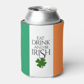 シャムロ食べックドリンクとベアイリッシュ国旗 缶クーラー (缶正面)