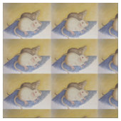 シャム及び暗いラットの生地の水彩画の絵画 ファブリック (見本)