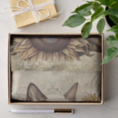 シャム子猫ひまわり猫 薄葉紙 (ギフト)