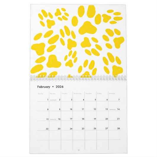 シャム子猫カスタム猫好き用カレンダー カレンダー (2月 2026)