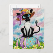 シャム復活祭ボンネット シーズンポストカード (正面/裏面)