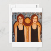 シャム性双生児 ポストカード (正面/裏面)