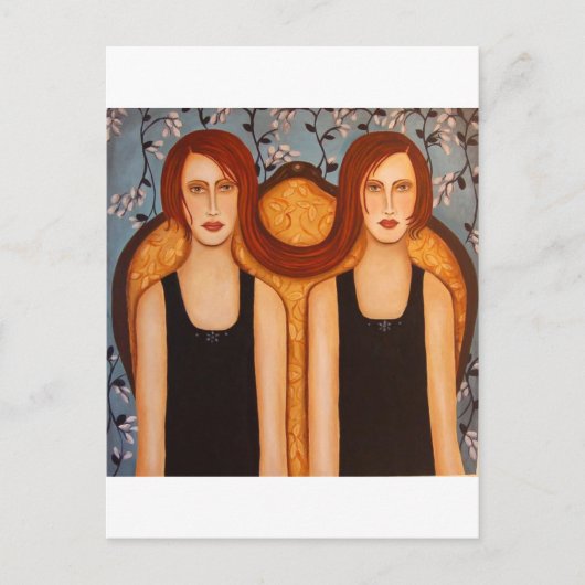 シャム性双生児 ポストカード (正面)