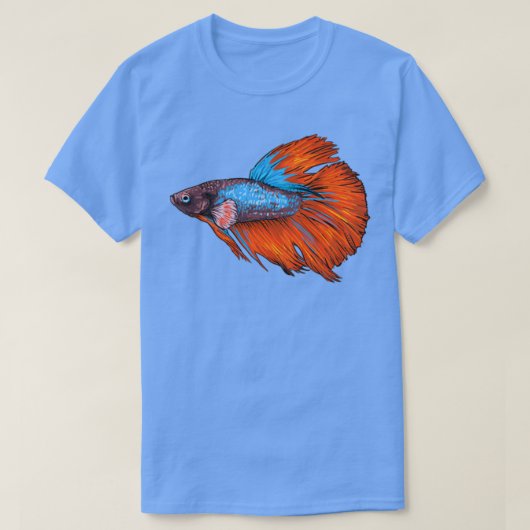シャム戦闘魚観賞魚ギフト1 Tシャツ (デザイン正面)