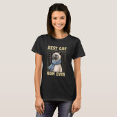 シャム最高の猫マム猫の飼い主 Tシャツ (正面フル)
