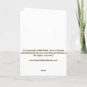 シャム様式ゴシック カード (裏面)