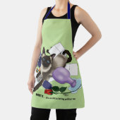 シャム猫いたずらおもしろい エプロン (インサイチュ)