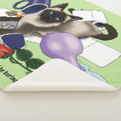 シャム猫いたずらおもしろい シェルパブランケット (3/4)