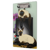 シャム猫いたずら クリップボード (左)