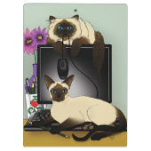 シャム猫いたずら クリップボード (裏面)