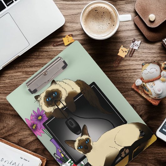 シャム猫いたずら クリップボード