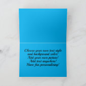 シャム猫かわいいカスタマイズ可能なカード カード (内部)