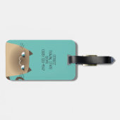 シャム猫かわいい ラゲッジタグ (裏面横)
