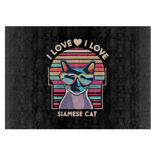 シャム猫が大好き カッティングボード (正面)