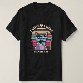シャム猫が大好き Tシャツ