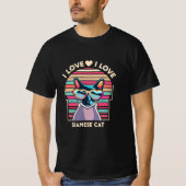 シャム猫が大好き Tシャツ (正面)