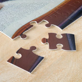 シャム猫が庭で寝絵を描る ジグソーパズル (側面)