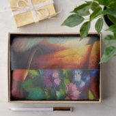 シャム猫が庭の絵を描デコパージュ 薄葉紙 (ギフト)