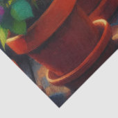 シャム猫が庭の絵を描デコパージュ 薄葉紙 (詳細)