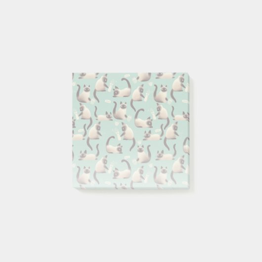 シャム猫が物 ポストイット (正面)