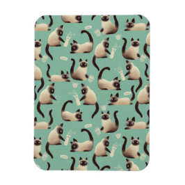 シャム猫が物 マグネット