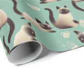 シャム猫が物 ラッピングペーパー (ロールコーナー)