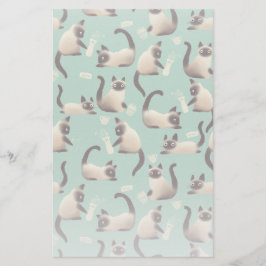 シャム猫が物 便箋