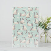 シャム猫が物 便箋 (スタンド正面)