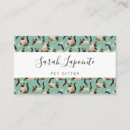 シャム猫が物 名刺