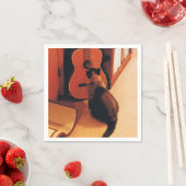 シャム猫とカクテルナプキンの写真 スタンダードカクテルナプキン (インサイチュ)