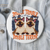 シャム猫とクリーキング・ドア 缶バッジ (インサイチュ)