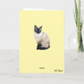 シャム猫とライオン カード (裏面)