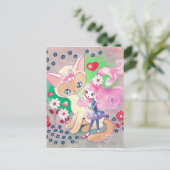 シャム猫のキティラブファン ポストカード (スタンド正面)