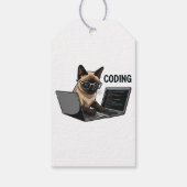 シャム猫のキャラクター コードを書く ギフトタグ (裏面)