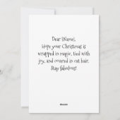 シャム猫のクリスマス ポストカード - 面白いホリデー (裏面)