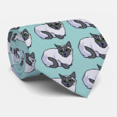 シャム猫のタイ ネクタイ (ロール)