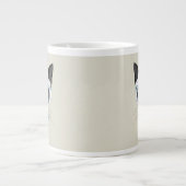 シャム猫のファッション ジャンボコーヒーマグカップ (正面)