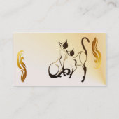 シャム猫のプロフィールカード 名刺 (裏面)