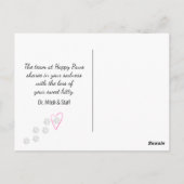 シャム猫のペットロス(獣医による) ポストカード (裏面)