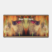 シャム猫のポーズパーソナライズされた デスクマット (正面)