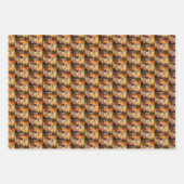 シャム猫のポーズパーソナライズされた ラッピングペーパーシート (正面)