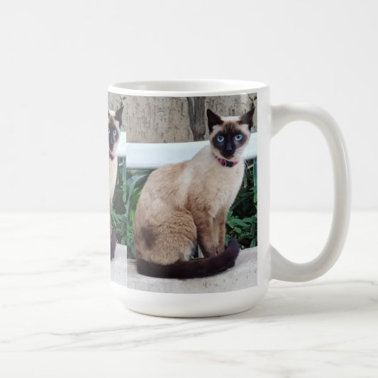 シャム猫のマグカップ ギフト コーヒーマグカップ (右)