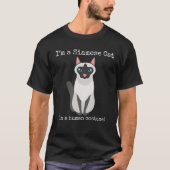 シャム猫の仮装Cのシャム猫 Tシャツ (正面)