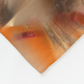 シャム猫の動物模様 フリースブランケット (角)