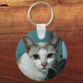 シャム猫の友人 キーホルダー (正面)